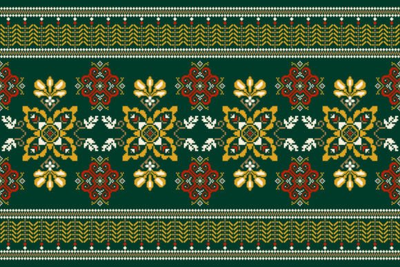 Review: Floral Cross Stitch Seamless Pattern for Real Projects