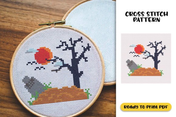 Review: Halloween Night Graveyard Cross Stitch for Boutique Sweatshirts