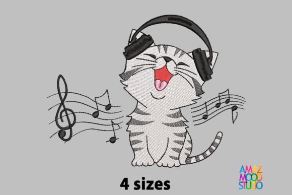 Reviewing Cat with Headphones for Branded Merch