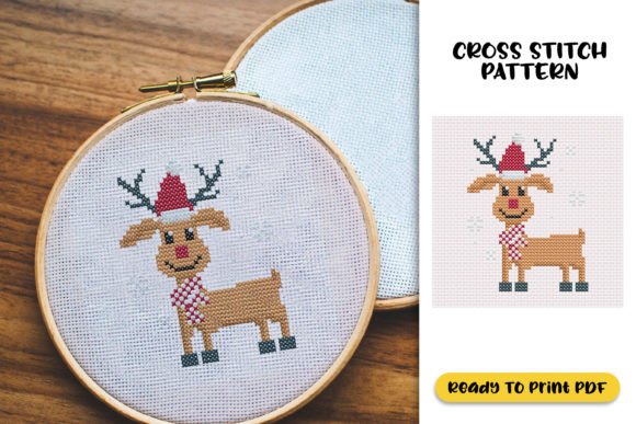 Reviewing the Christmas Deer Cross Stitch Pattern for Merch